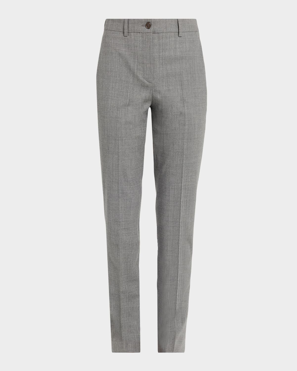 Michael Kors Collection Samantha Slim-Leg Virgin Wool Pants