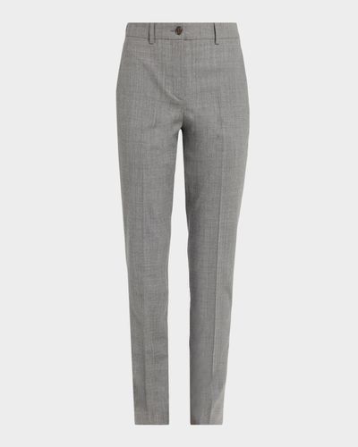 Michael Kors Collection Samantha Slim-Leg Virgin Wool Pants