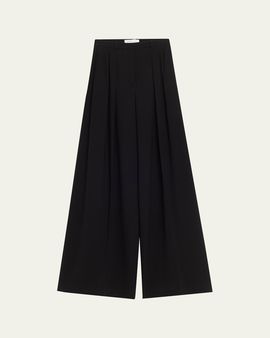 Michael Kors Collection Shannon Pleated Wide-Leg Trousers