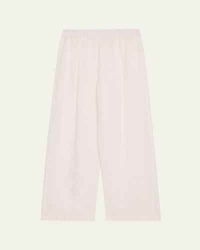 Michael Kors Collection Wide-Leg Linen Crepe Gauze Pants