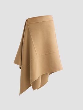 Michael Kors Collection Women's Asymmetric Wool Midi Skirt