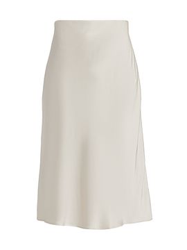 Michael Kors Collection Women's Charmeuse Bias-Cut Midi-Skirt
