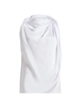 Michael Kors Collection Women's Draped Satin Charmeuse Blouse