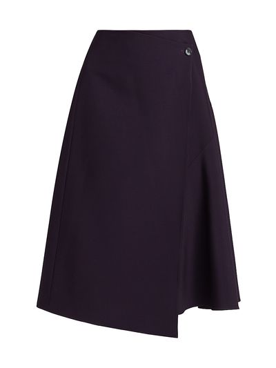 Michael Kors Collection Women's Draped Wool Wrap Skirt