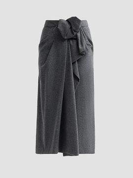 Michael Kors Collection Women's Origami Slit Midi Skirt