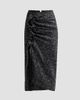 Michael Kors Collection Women's Pareo Frayed Virgin Wool Midi Skirt - 6