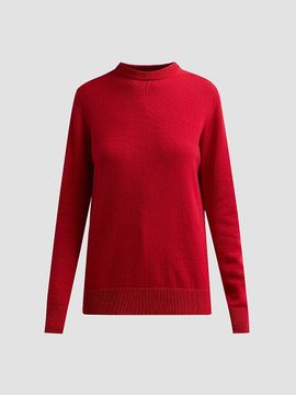 Michael Kors Collection Women's Wool-Silk-Cashmere Knit Crewneck Sweater