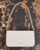 Michael Kors Michael Kors bryant small crossbody pochette bag in cream monogram-White - 1