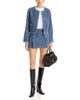 Michael Kors Michael Kors Cotton Button Trim Boucle Mini Skirt - 2