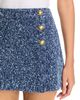Michael Kors Michael Kors Cotton Button Trim Boucle Mini Skirt - 5