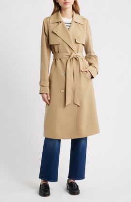 Michael Kors Michael Kors Drapey Tie Waist Trench Coat