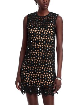 Michael Kors Michael Kors Faux Crochet Mini Dress