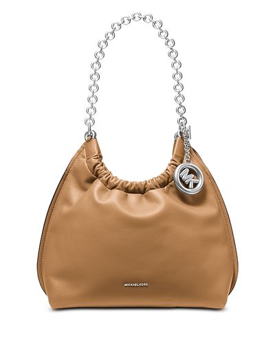 Michael Kors Michael Kors Indie Medium Tan Cinched Shoulder Bag