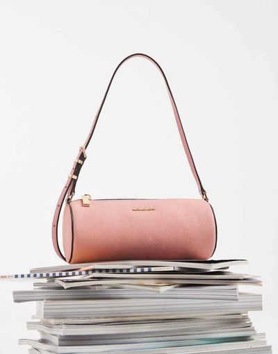 Michael Kors Michael Kors Izzy small barrel pochette shoulder bag in primrose pink