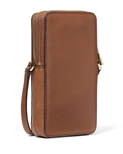 Michael Kors Michael Kors Jet Set Leather Zip Phone Crossbody