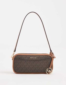 Michael Kors Michael Kors May pouchette crossbody bag in brown monogram