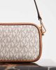Michael Kors Michael Kors May pouchette crossbody bag in cream monogram-WHITE - 3