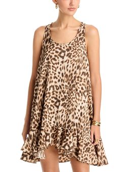 Michael Kors Michael Kors Mini Ruffled Hem Tank Dress