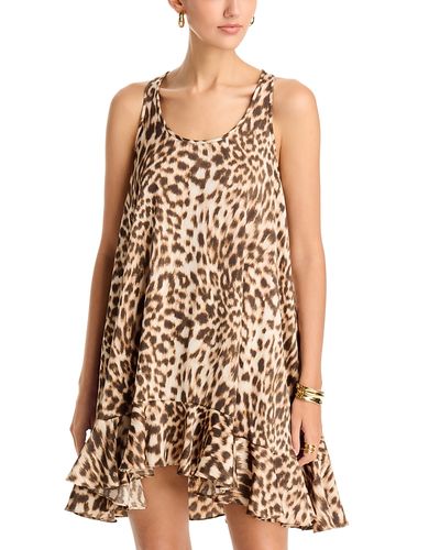 Michael Kors Michael Kors Mini Ruffled Hem Tank Dress