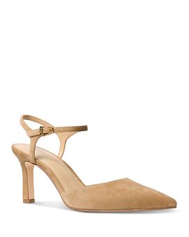 Michael Kors Michael Kors Women's Amara Suede Mid Heel Pumps
