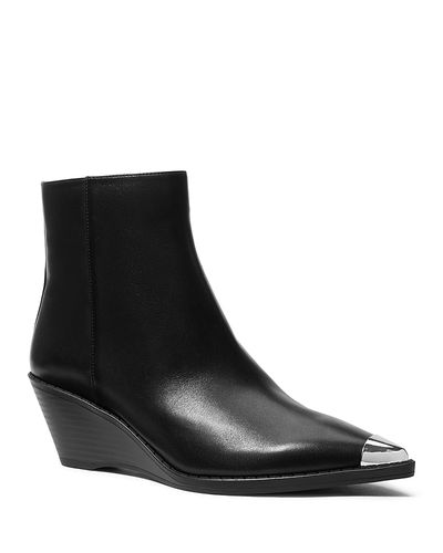 Michael Kors Michael Kors Women's Austin Leather Wedge Ankle Boots