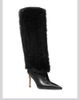 Michael Kors Michael Kors Women's Dawn Faux Shearling & Leather Knee High Boots - 1