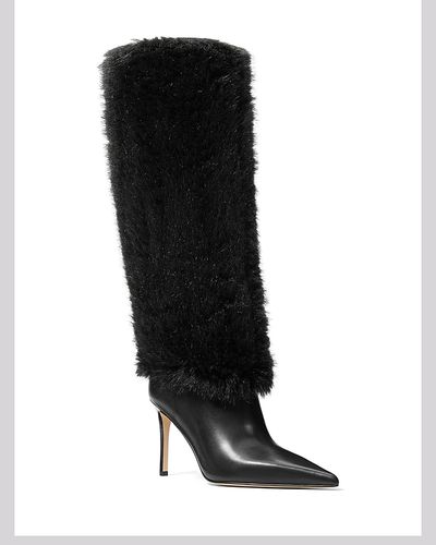 Michael Kors Michael Kors Women's Dawn Faux Shearling & Leather Knee High Boots