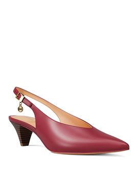 Michael Kors Michael Kors Women's Tonya Leather Slingback Pumps