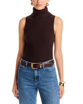 Michael Kors Michael Kors Wool Sleeveless Turtleneck Sweater