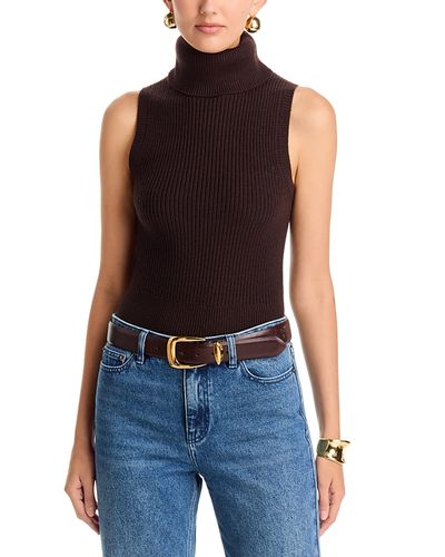 Michael Kors Michael Kors Wool Sleeveless Turtleneck Sweater