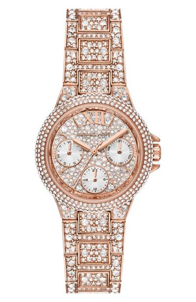 Michael Kors MICHAEL Michael Kors Camille Pavé Multifunction Bracelet Watch, 33mm