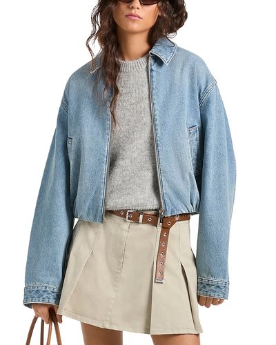 Michael Kors Michael Michael Kors Denim Bomber Jacket