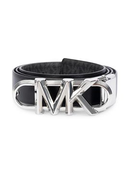 Michael Kors Women's MK Logo Reversible Leather Belt