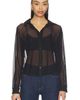 Michael Lauren Michael Lauren Alameda Mesh Long Sleeve Button Up - 1