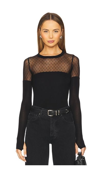 Michael Lauren Michael Lauren Herbert 1/2 Lace Top