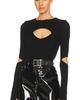 Michael Lauren Michael Lauren Houston Long Sleeve Fitted Top - 1