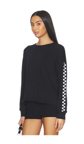 Michael Lauren Michael Lauren Keegan Longsleeve Drop Shoulder Crop Tee