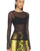 Michael Lauren Michael Lauren Vero Long Sleeve Fitted Mesh Top - 2