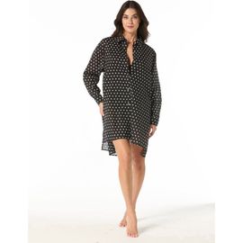 MICHAEL Michael Kors MICHAEL Michael Kors Classic Dot Cover Up Shirt Swim