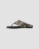 MICHAEL Michael Kors MICHAEL Michael Kors Women's Alster Python-Embossed Leather Sandals - 5