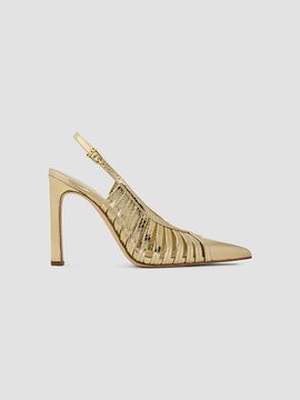 MICHAEL Michael Kors Women's Adriana 100MM Leather Slingback Pumps