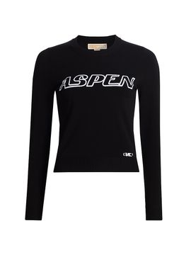 MICHAEL Michael Kors Women's Aspen Slim-Fit Crewneck Sweater