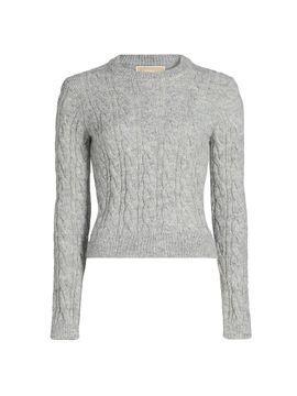 MICHAEL Michael Kors Women's Cable-Knit Alpaca-Blend Sweater