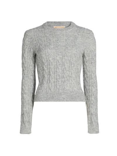 MICHAEL Michael Kors Women's Cable-Knit Alpaca-Blend Sweater