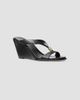 MICHAEL Michael Kors Women's Cherie 75MM Leather Slip-On Wedge Sandals - 2