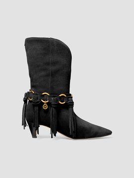 MICHAEL Michael Kors Women's Daniela 50MM Fringed Suede Boots