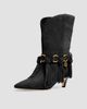 MICHAEL Michael Kors Women's Daniela 50MM Fringed Suede Boots - 4