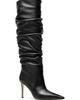 MICHAEL Michael Kors Women's Dawn 90MM Leather Knee-High Slouch Boots - 2