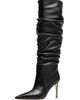 MICHAEL Michael Kors Women's Dawn 90MM Leather Knee-High Slouch Boots - 4