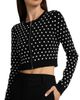 MICHAEL Michael Kors Women's Dome Stud Crop Cardigan - 6